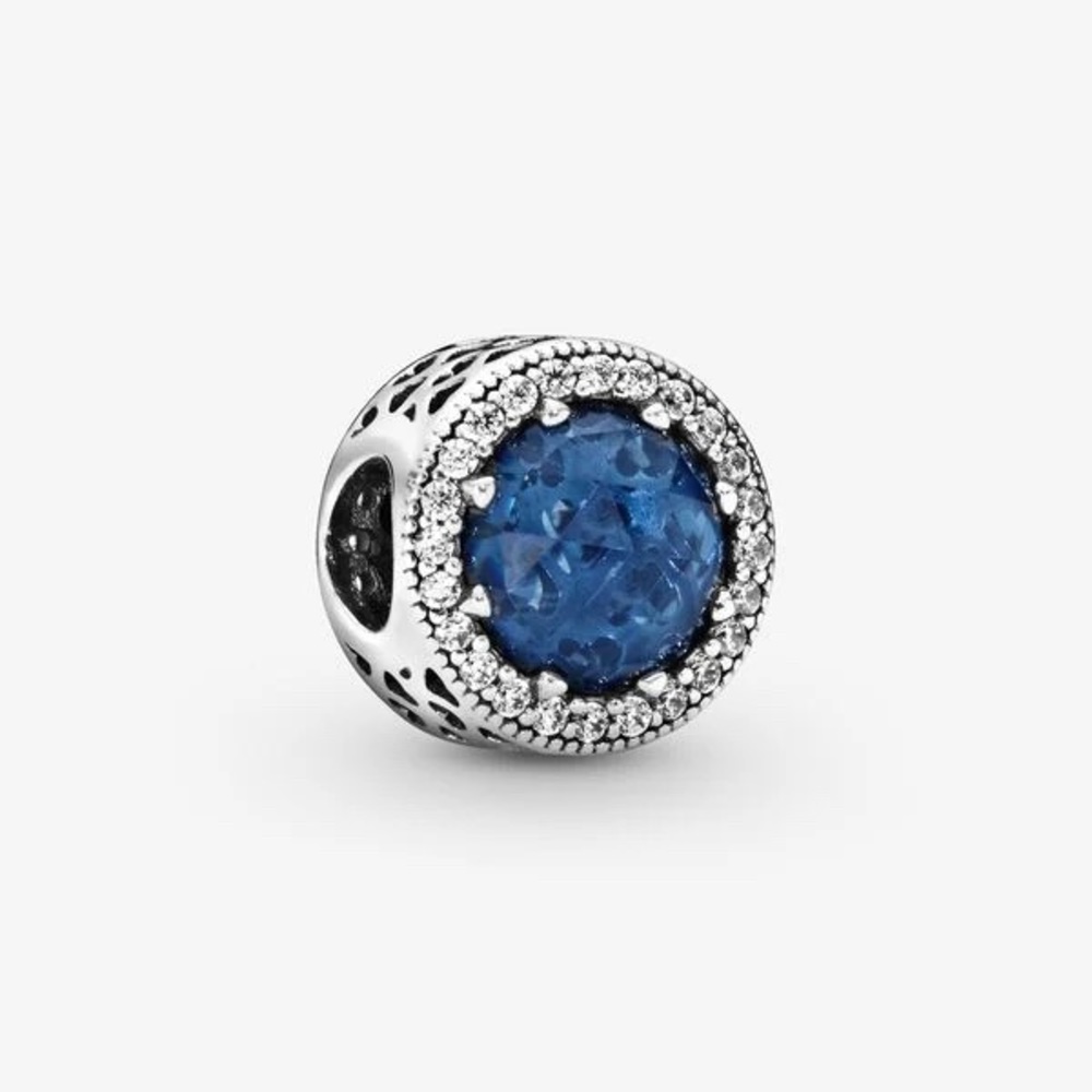 Sparkling dark blue charm